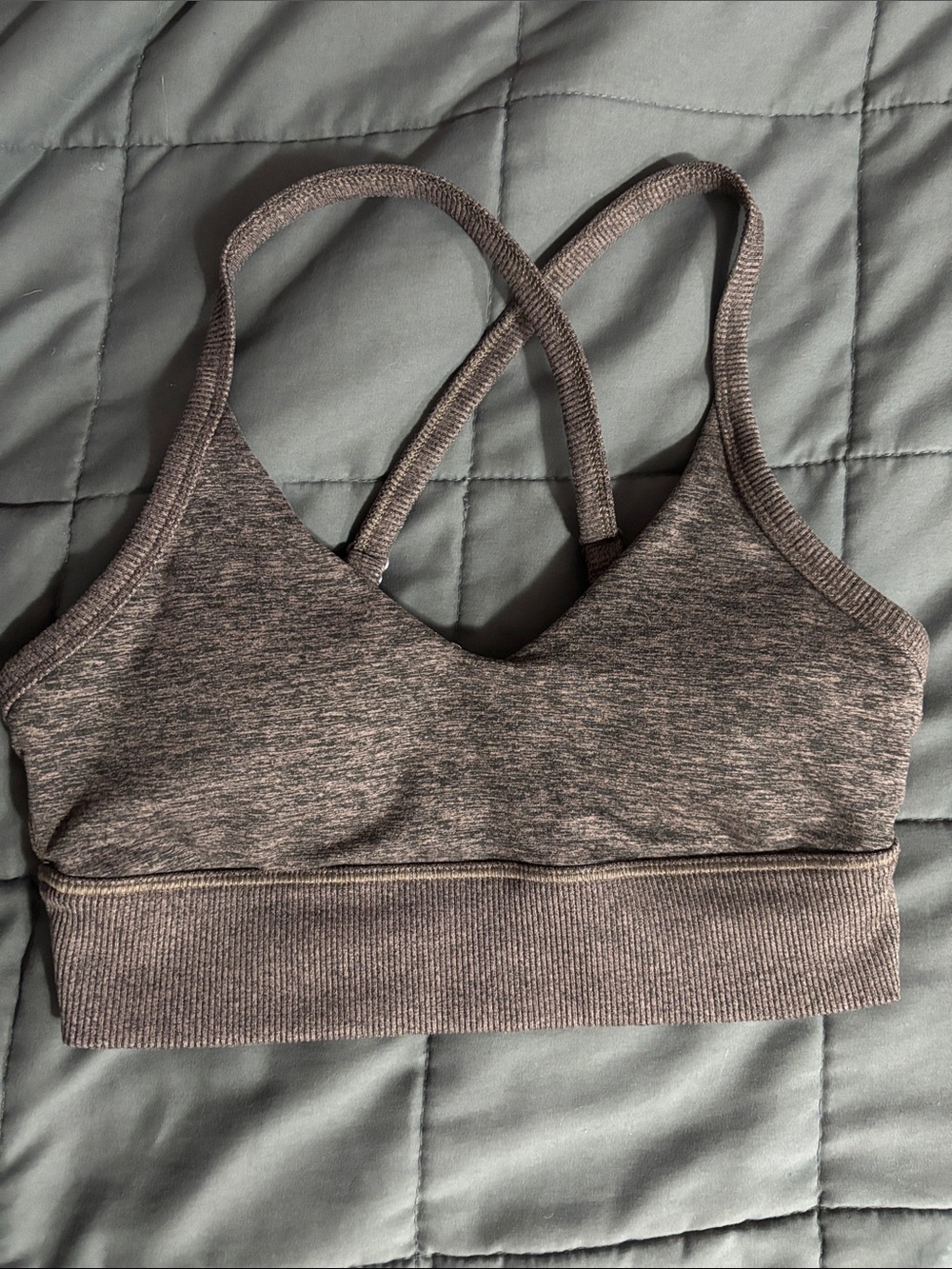 OFFLINE By Aerie The Hugger Ribbed Longline Sports Bra Sz M